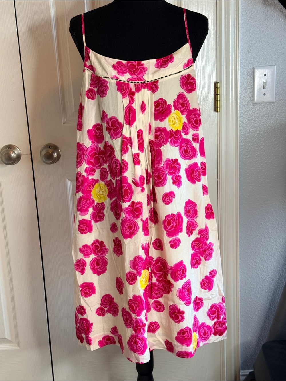 Anthropologie Moulinette Soeurs Atypical Situation Silk Rose Dress Size 12 EUC